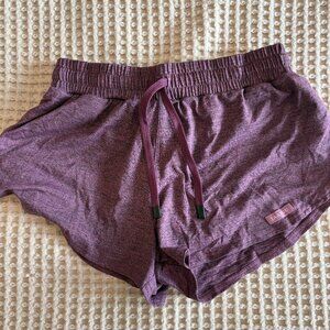 JAANUU Loungewear Comfy Lightweight Athletic Shorts - HeatherBlackberry - XS
